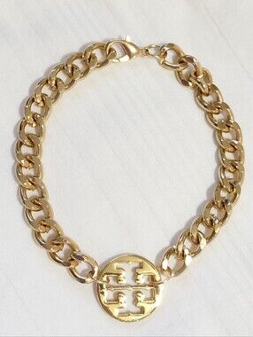 Tory Burch Gold Logo Bracelet